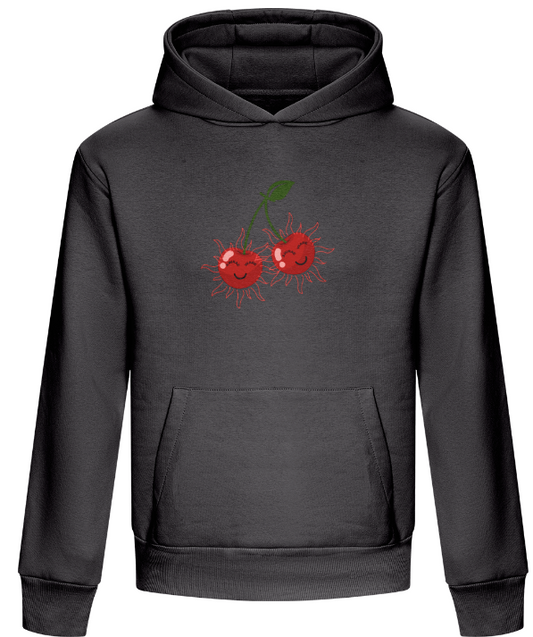 AWRAE WARE Sunshine Cherry Hoodie Solid Charcoal